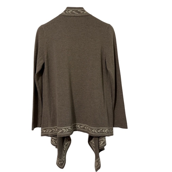 NWOT Johnny Was Women Cashmere Wool Cardigan Sweater Size L Waterfall Embroidery - Picture 2 of 6